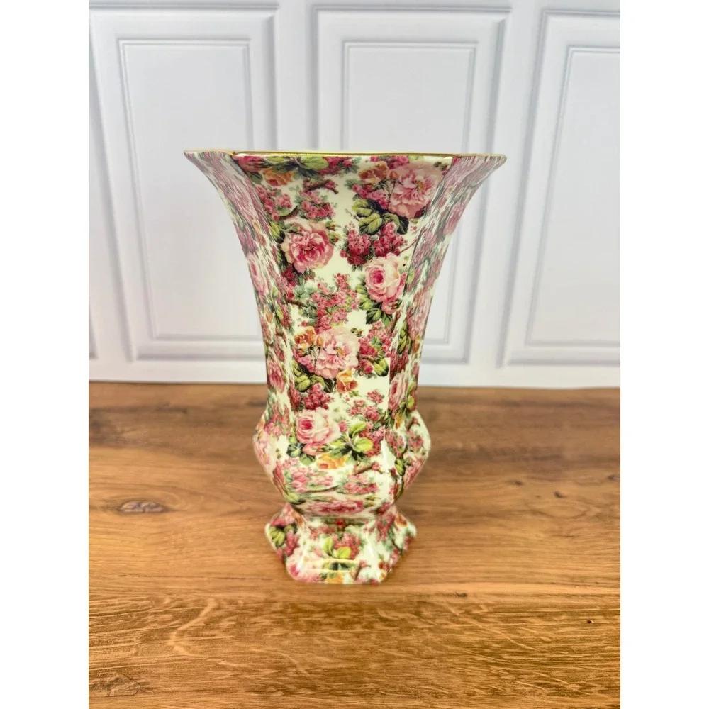 Vintage Formalities 1980s Baum Bros‎ Rose Chintz 10